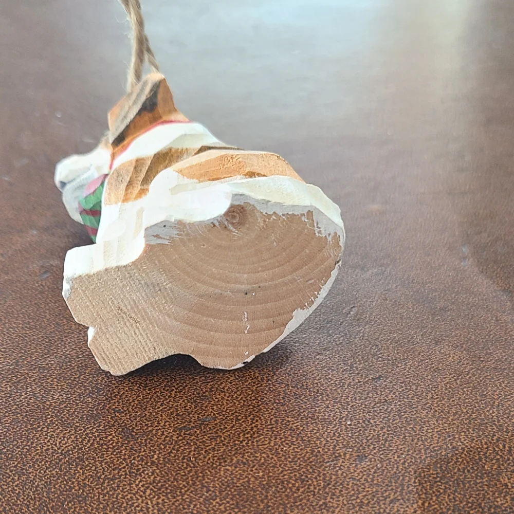 Saint Bernard wood handpainted ornament